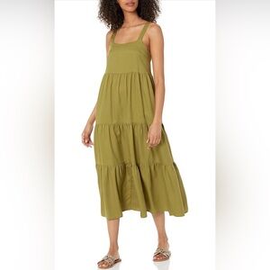 The Drop Women's Olive Green Tiered Maxi Dress